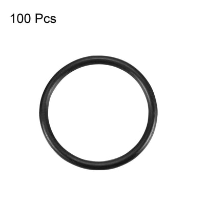 Harfington Nitrile Rubber O-Rings, Metric Nitrile Rubber Sealing Gasket, Pack of 100