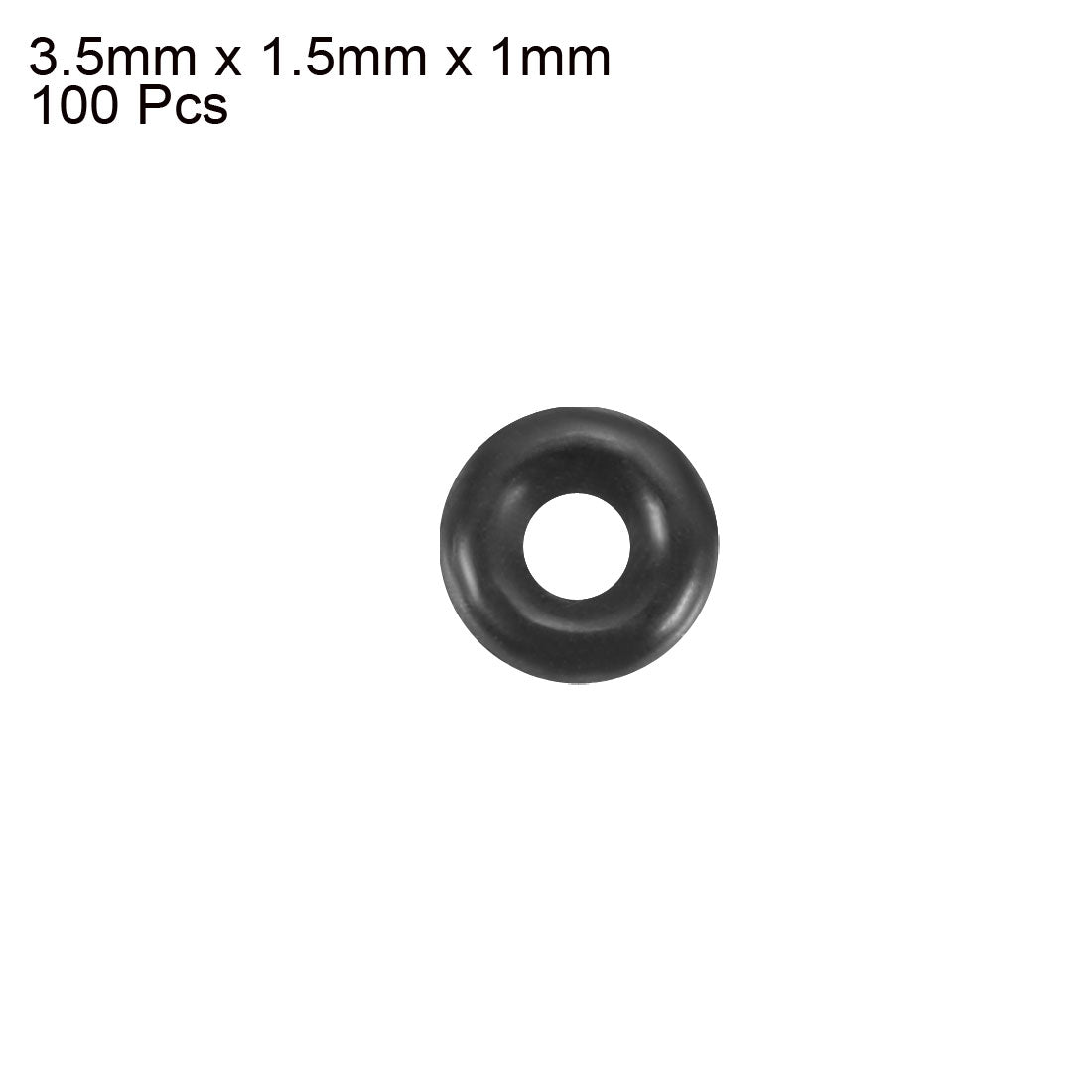 Harfington Nitrile Rubber O-Rings, Metric Nitrile Rubber Sealing Gasket, Pack of 100