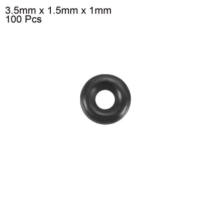 Harfington Nitrile Rubber O-Rings, Metric Nitrile Rubber Sealing Gasket, Pack of 100