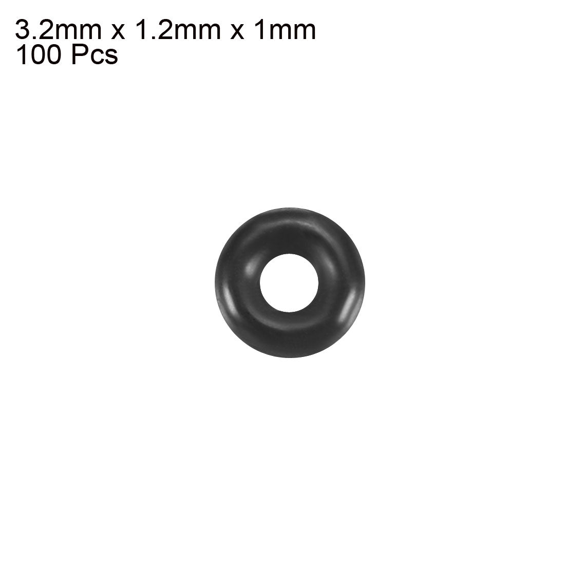 Harfington Nitrile Rubber O-Rings, Metric Nitrile Rubber Sealing Gasket, Pack of 100