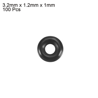 Harfington Nitrile Rubber O-Rings, Metric Nitrile Rubber Sealing Gasket, Pack of 100