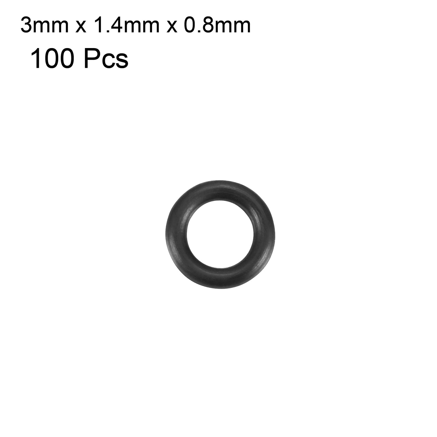 Harfington Nitrile Rubber O-Rings, Metric Nitrile Rubber Sealing Gasket, Pack of 100