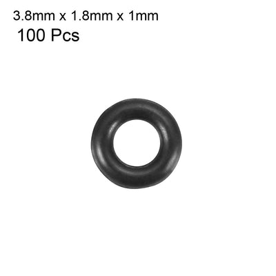 Harfington Nitrile Rubber O-Rings, Metric Nitrile Rubber Sealing Gasket, Pack of 100