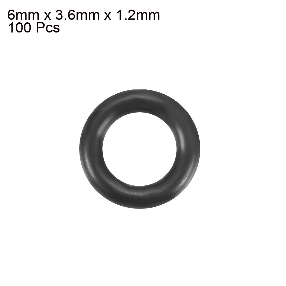 Harfington Nitrile Rubber O-Rings, Metric Nitrile Rubber Sealing Gasket Pack of 100