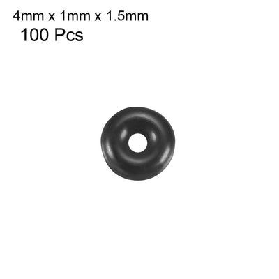 Harfington Nitrile Rubber O-Rings, Metric Nitrile Rubber Sealing Gasket Pack of 100