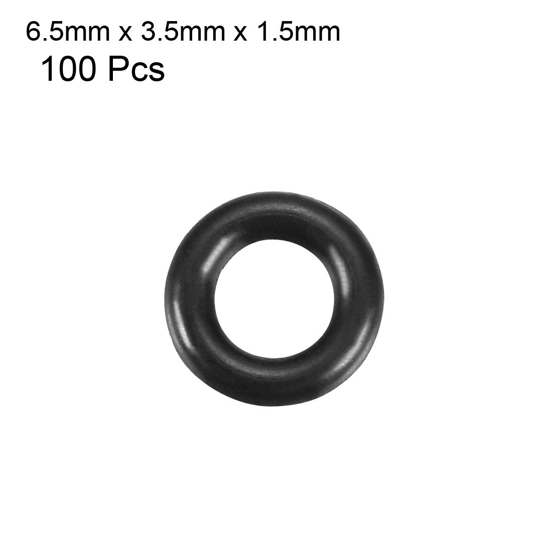 Harfington Nitrile Rubber O-Rings, Metric Nitrile Rubber Sealing Gasket Pack of 100