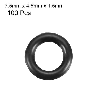 Harfington Nitrile Rubber O-Rings, Metric Nitrile Rubber Sealing Gasket Pack of 100