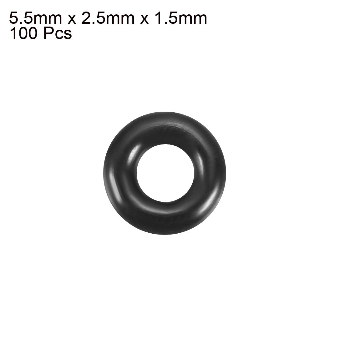 Harfington Nitrile Rubber O-Rings, Metric Nitrile Rubber Sealing Gasket Pack of 100