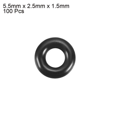 Harfington Nitrile Rubber O-Rings, Metric Nitrile Rubber Sealing Gasket Pack of 100