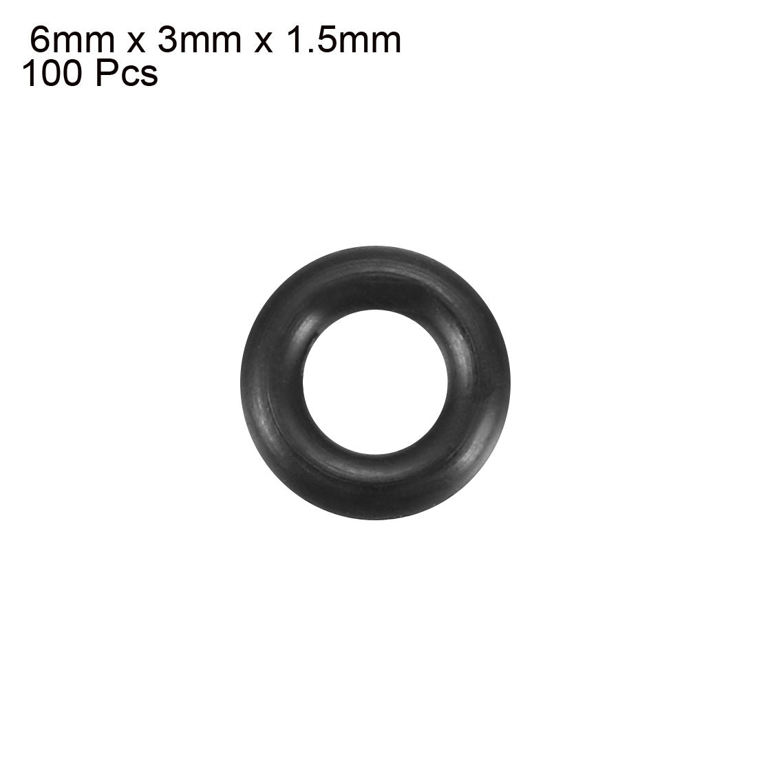 Harfington Nitrile Rubber O-Rings, Metric Nitrile Rubber Sealing Gasket Pack of 100