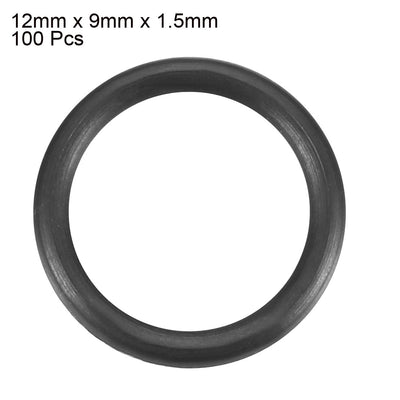 Harfington Nitrile Rubber O-Rings, Metric Nitrile Rubber Sealing Gasket Pack of 100
