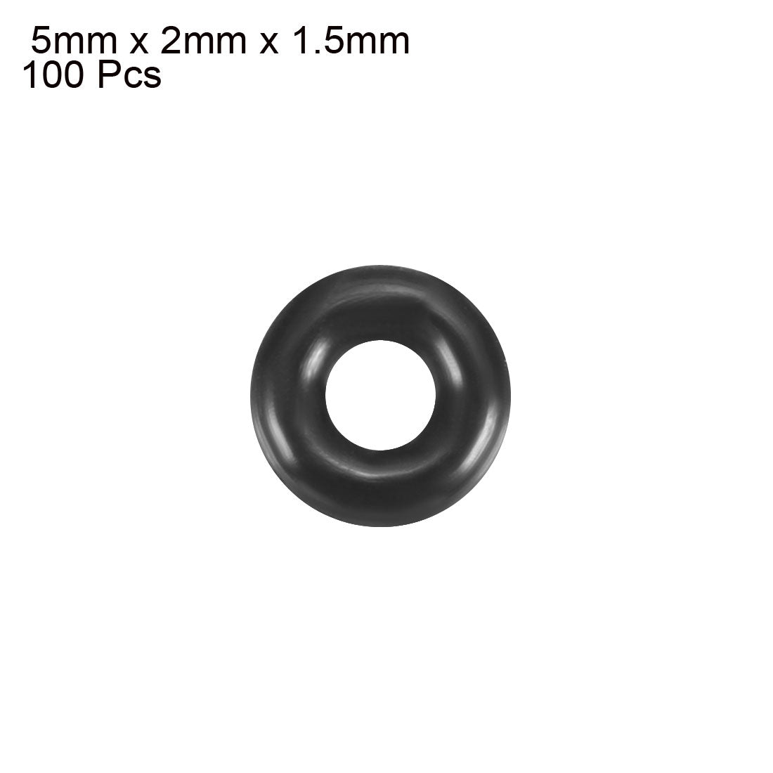 Harfington Nitrile Rubber O-Rings, Metric Nitrile Rubber Sealing Gasket Pack of 100