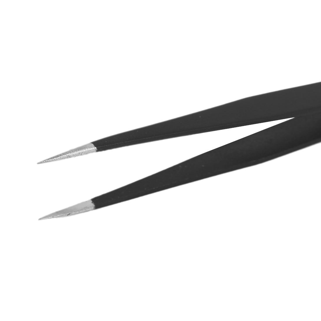 Harfington 135mm Length Non-magnetic Straight Pointed Tip Tweezer Manual Tool Black