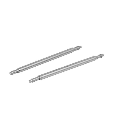Harfington Stainless Steel Double Flanged End Spring Bar Pin 100pcs for 24mm Watch Band