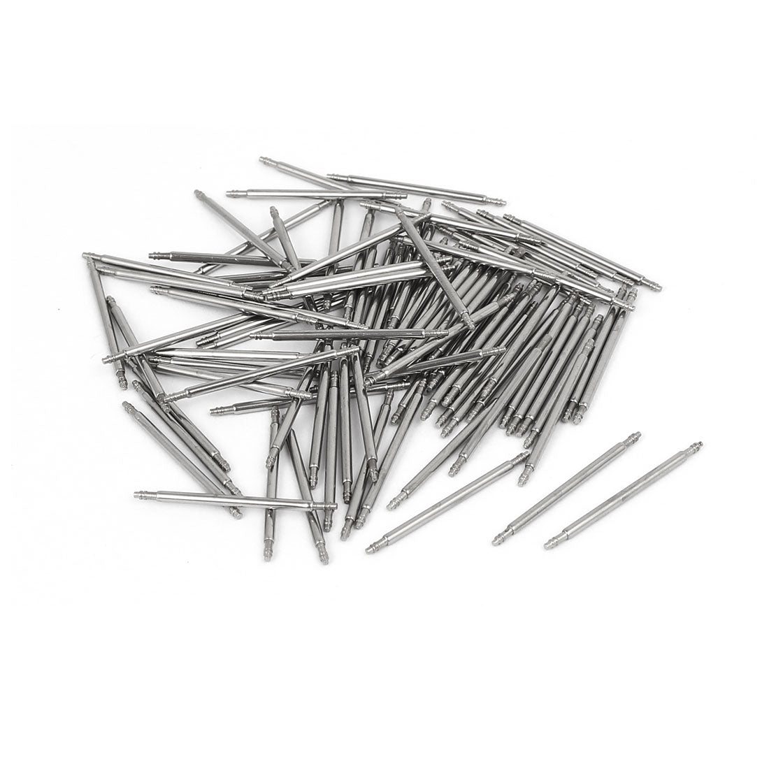 Harfington Stainless Steel Double Flanged End Spring Bar Pin 100pcs for 24mm Watch Band
