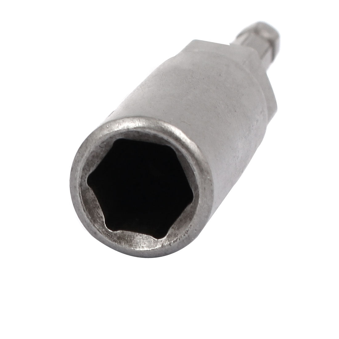 Harfington 82mm Length 7mm Hex Shank 11mm Hexagonal Deep Socket Nut Driver Bit Gray 5pcs