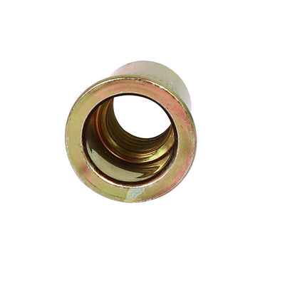 Harfington M10x20mm Straight Knurled Open Ended Rivet Nut Insert Nutsert Bronze Tone 10pcs