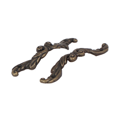 Harfington Uxcell Cabinet Drawer Dresser Retro Style Metal Pull Handle Grip Grasp Bronze Tone 30pcs