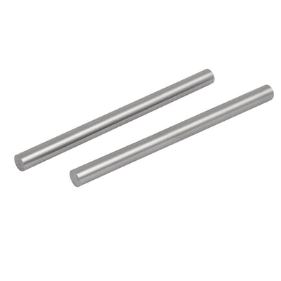 Harfington 7mm Dia 100mm Length HSS Round Shaft Rod Bar Lathe Tools Gray 5pcs