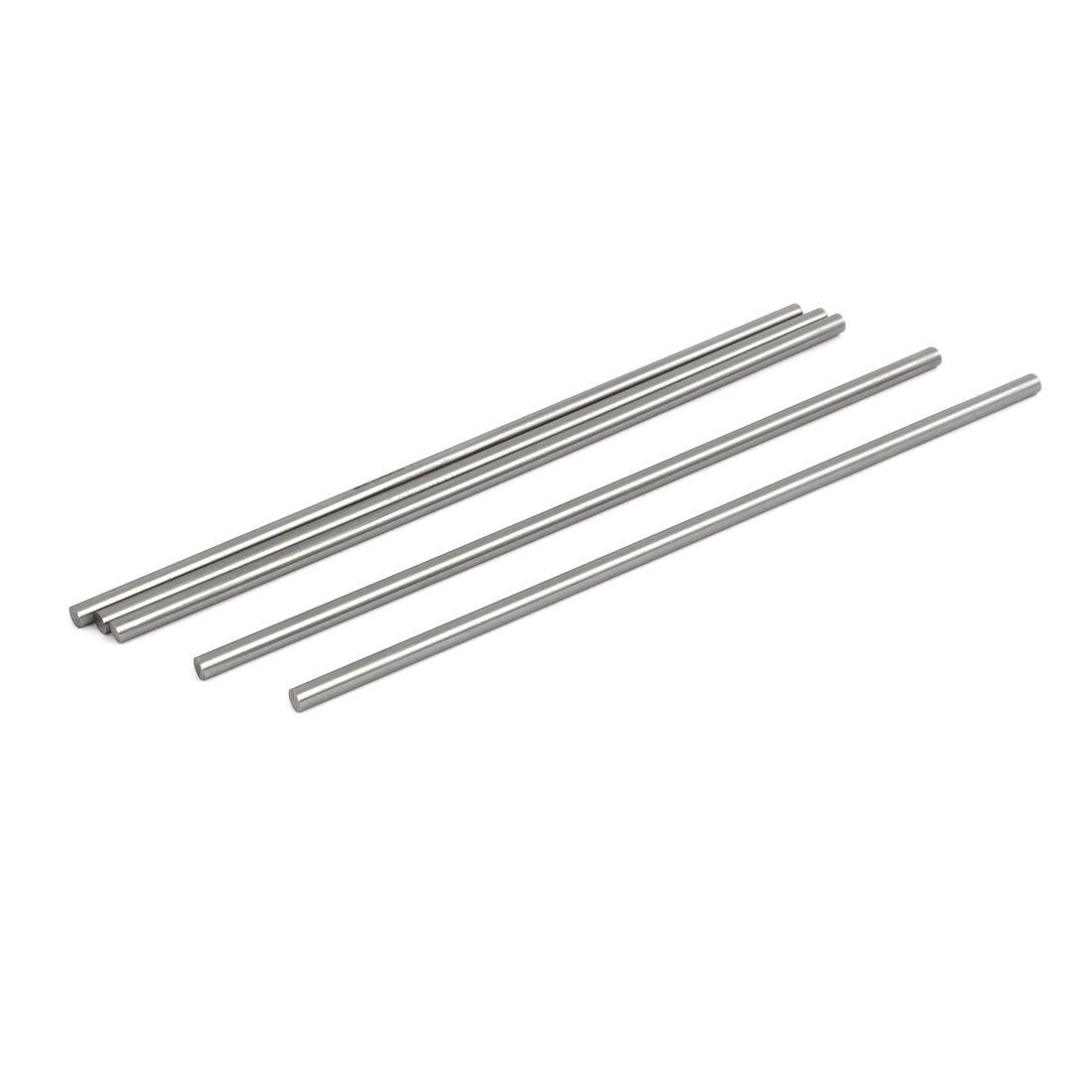 Harfington 5mm Dia 200mm Length HSS Round Shaft Rod Bar Lathe Tools Gray 5pcs