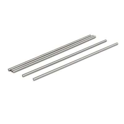 Harfington 5mm Dia 200mm Length HSS Round Shaft Rod Bar Lathe Tools Gray 5pcs