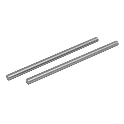 Harfington 10mm Dia 200mm Length HSS Round Shaft Rod Bar Lathe Tools Gray 2pcs