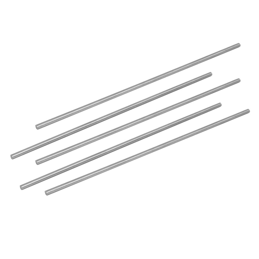 Harfington 3.5mm Dia 200mm Length HSS Round Shaft Rod Bar Lathe Tools Gray 5pcs