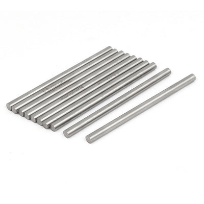Harfington 5.5mm Dia 100mm Length HSS Round Shaft Rod Bar Lathe Tools Gray 10pcs