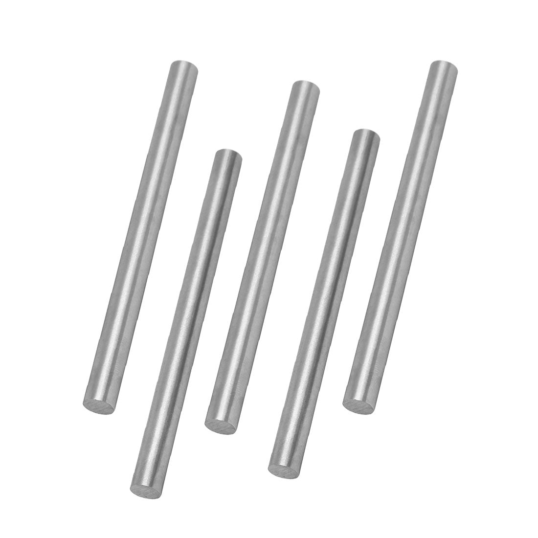 Harfington 7.5mm Dia 100mm Length HSS Round Shaft Rod Bar Lathe Tools Gray 5pcs