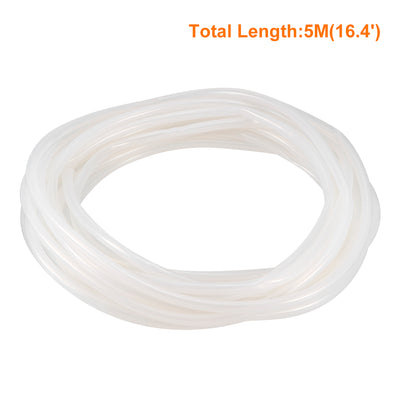 Harfington Silicone Tube mm ID X mm OD 5 Meters Flexible Silicone Rubber Tubing Water Air Hose Pipe for Pump Transfer