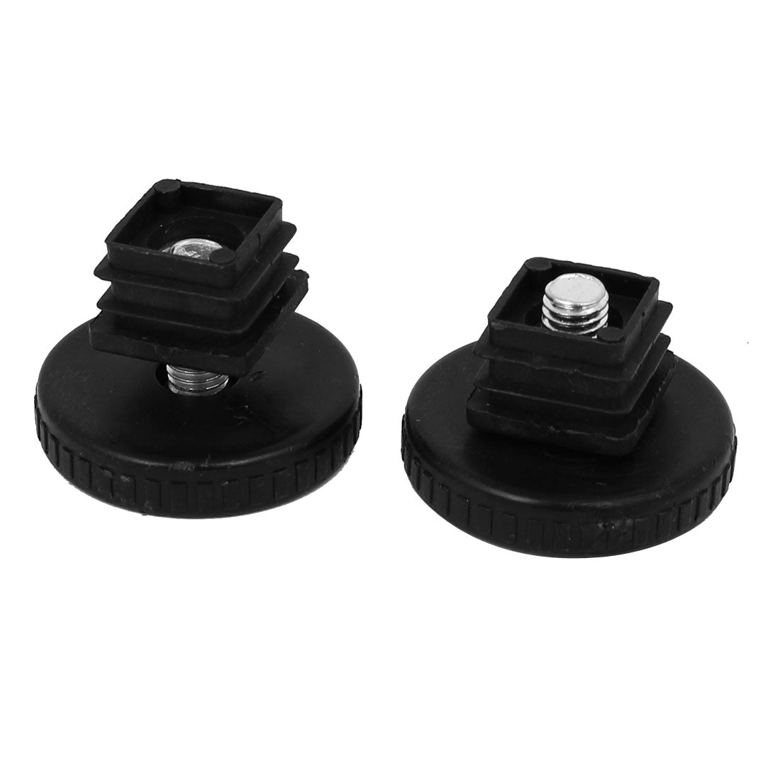 Harfington 19mm x 19mm Thread Tube Insert Adjustable Leveling Foot 10 Sets for Desk Table