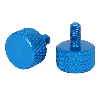 Harfington Computer PC Graphics Card Knurled Thumb Screws Sky Blue M3x6mm 10pcs