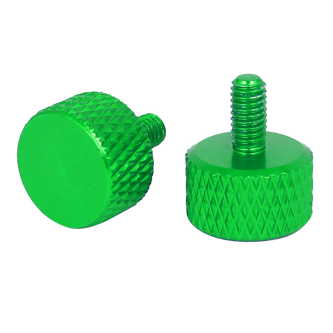 Harfington Computer PC Graphics Card Aluminum Alloy Knurled Thumb Screws Green M3x6mm 10pcs