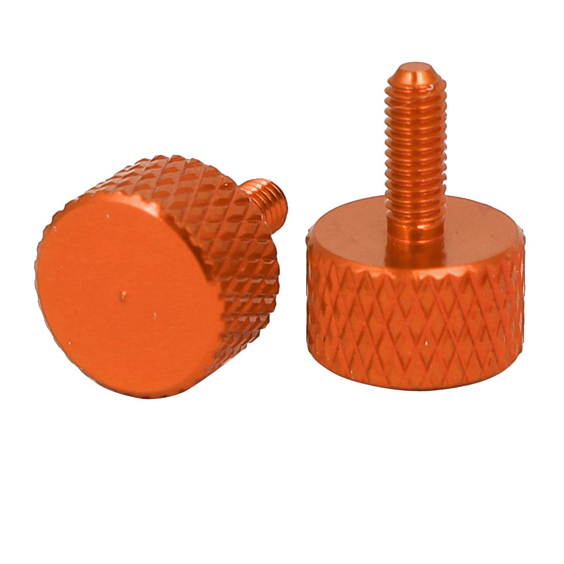 Harfington Computer PC Graphics Card Fully Threaded Knurled Thumb Screws Orange M3x8mm 10pcs