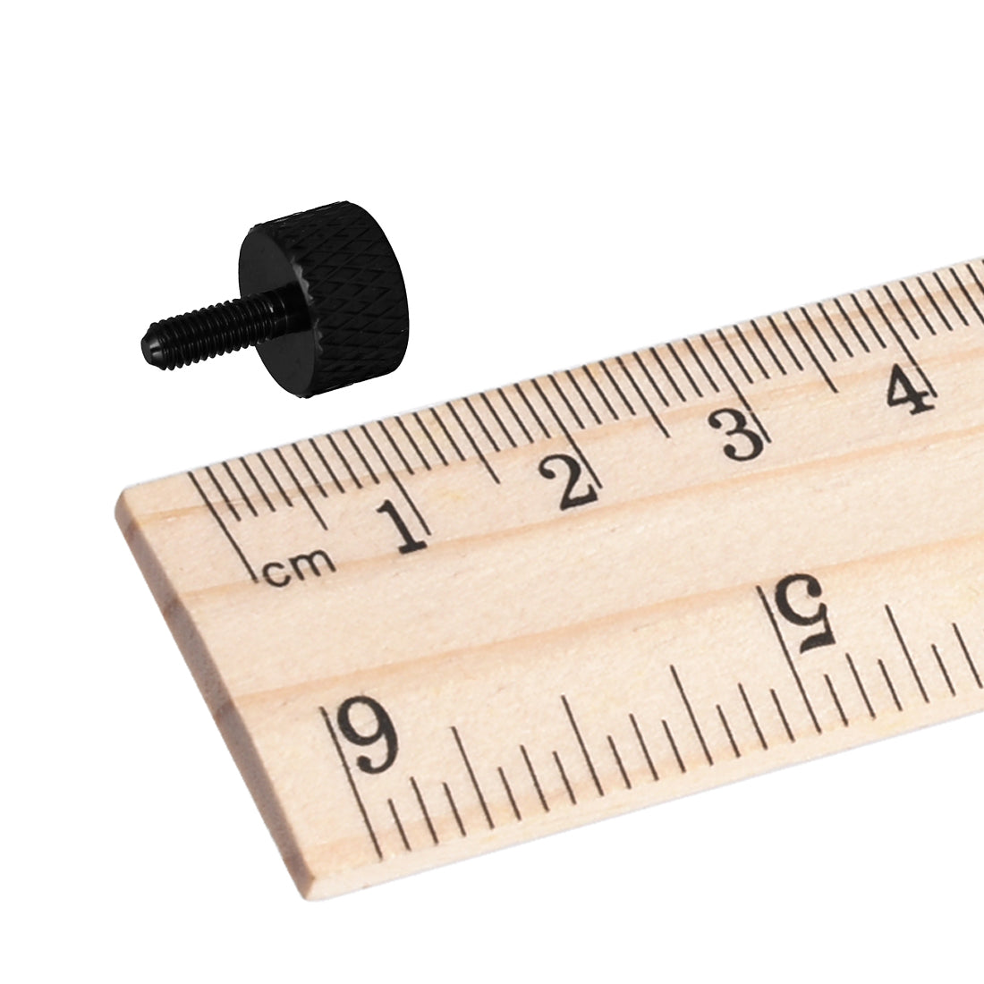 Harfington Computer PC Graphics Card Fully Threaded Knurled Thumb Screws Black M3x8mm 10pcs