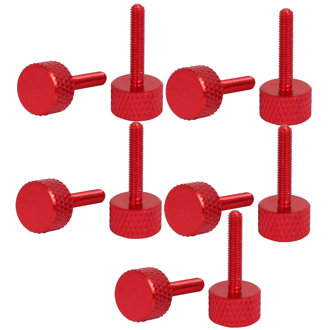 Harfington Computer PC Graphics Card Knurled Head Thumb Screws Wine Red M3x16mm 10pcs
