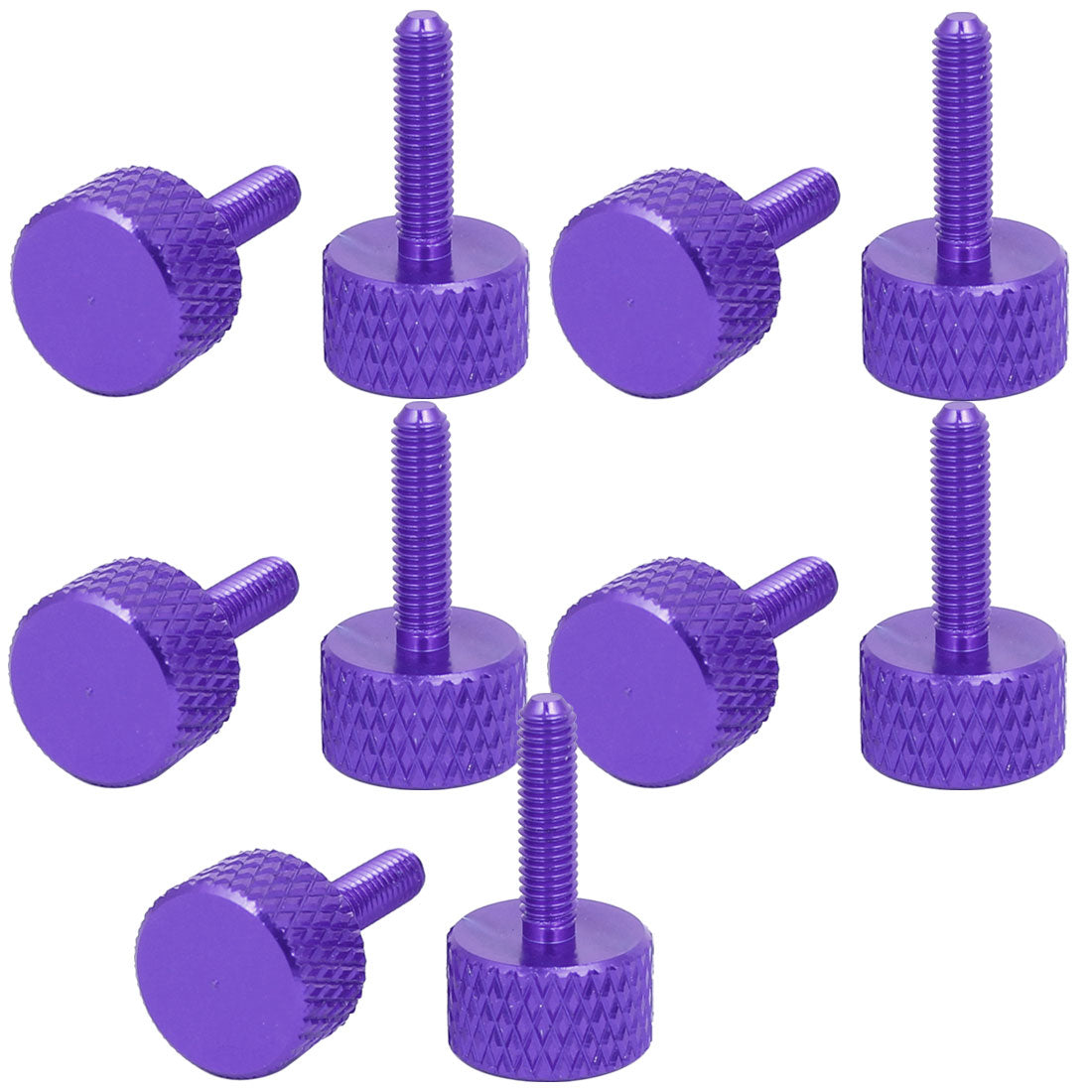 Harfington Computer PC Graphics Card Knurled Head Thumb Screws Purple M3x12mm 10pcs