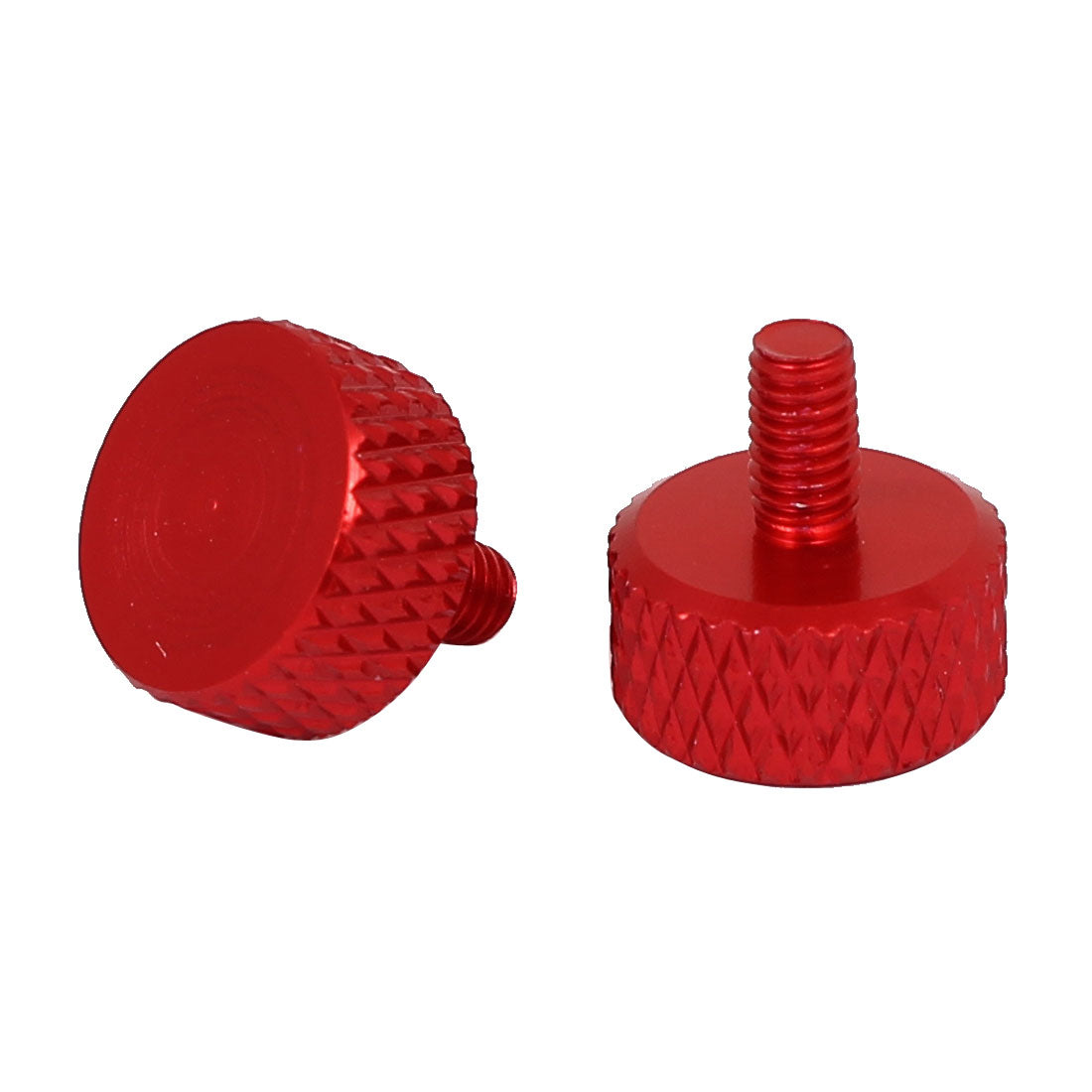 Harfington Computer PC Graphics Card Flat Head Knurled Thumb Screws Wine Red M3.5x6mm 10pcs