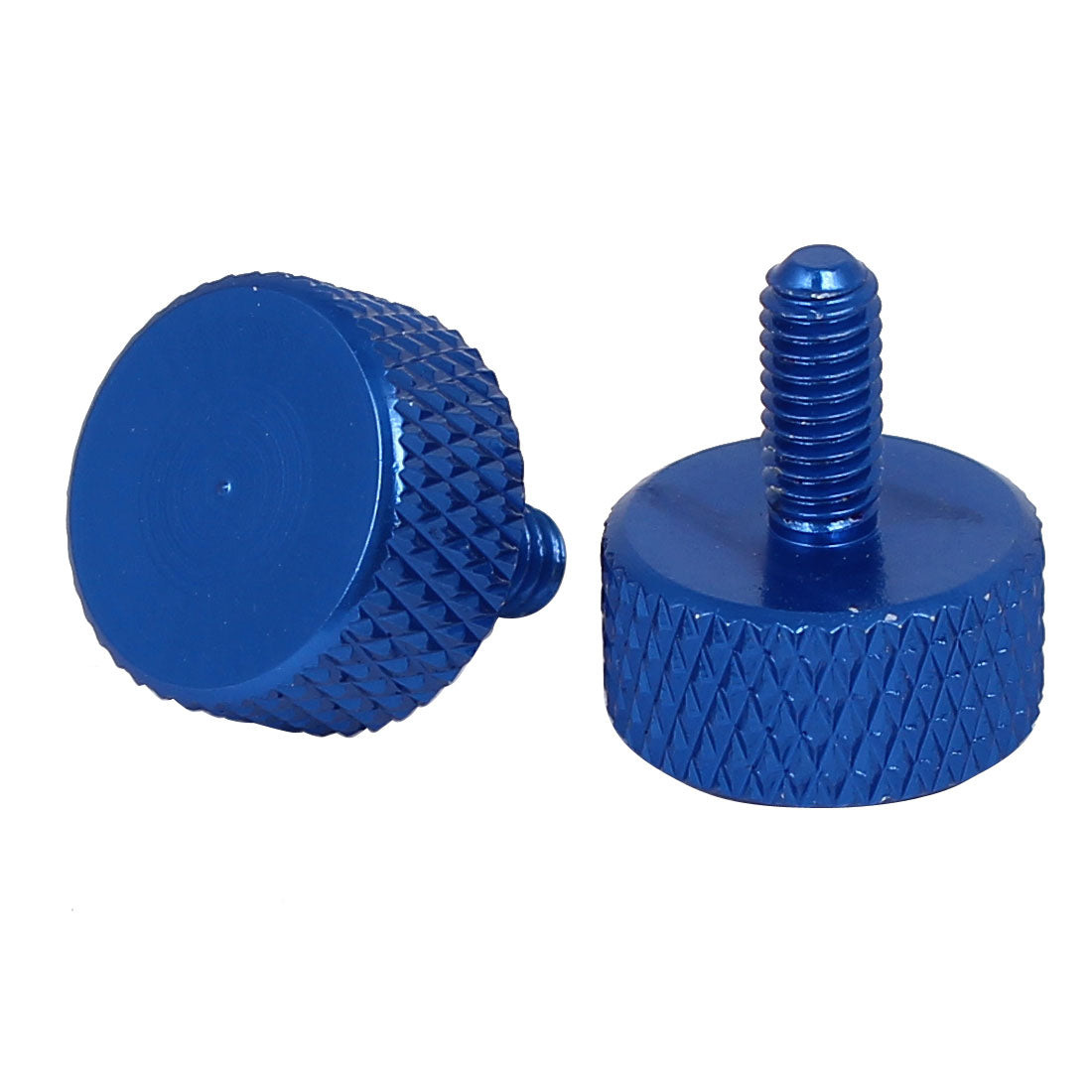 Harfington Computer Graphics Card Flat Head Knurled Thumb Screws Royal Blue M3.5x8mm 10pcs