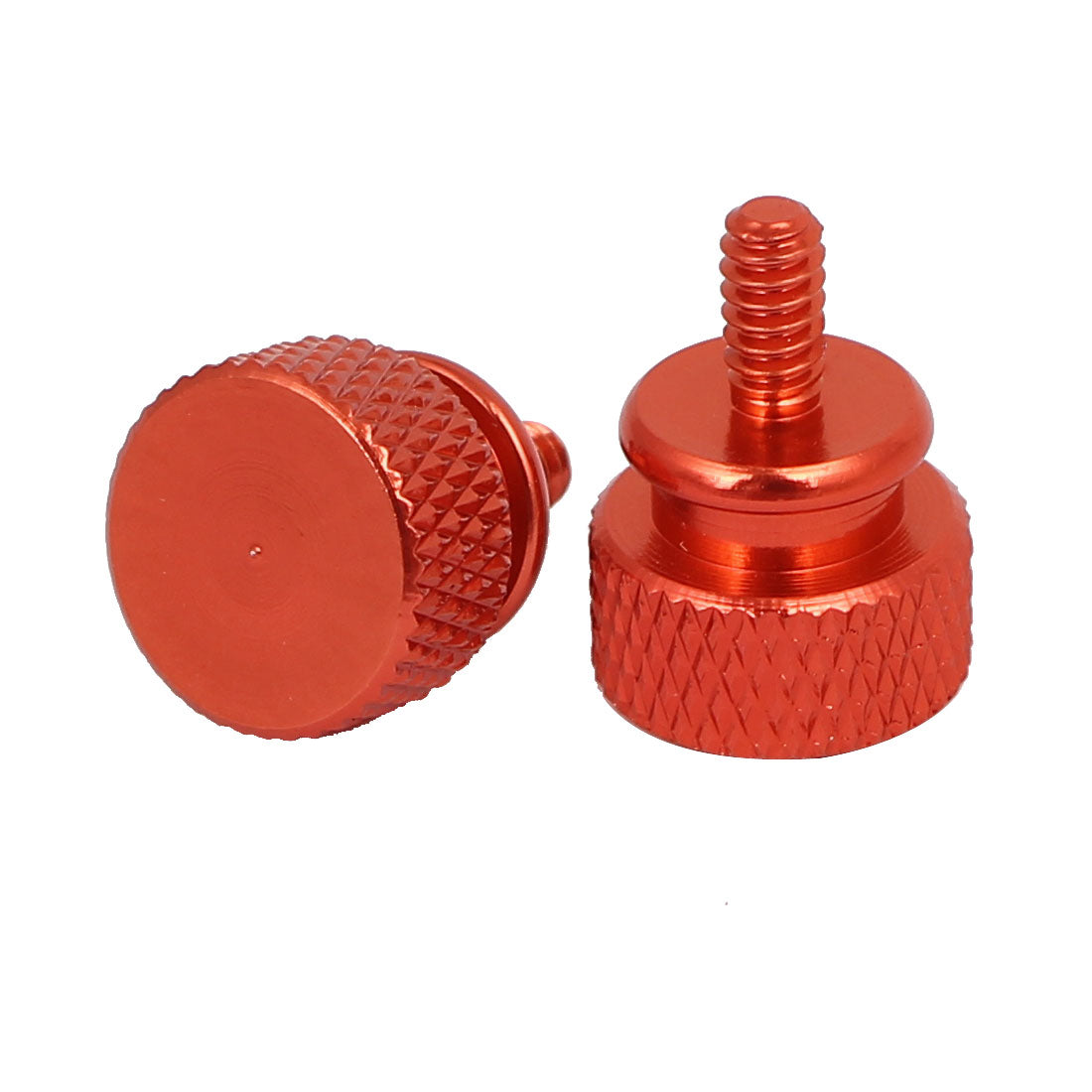 Harfington Computer PC Case Fully Threaded Knurled Thumb Screws Orange 6#-32 4pcs