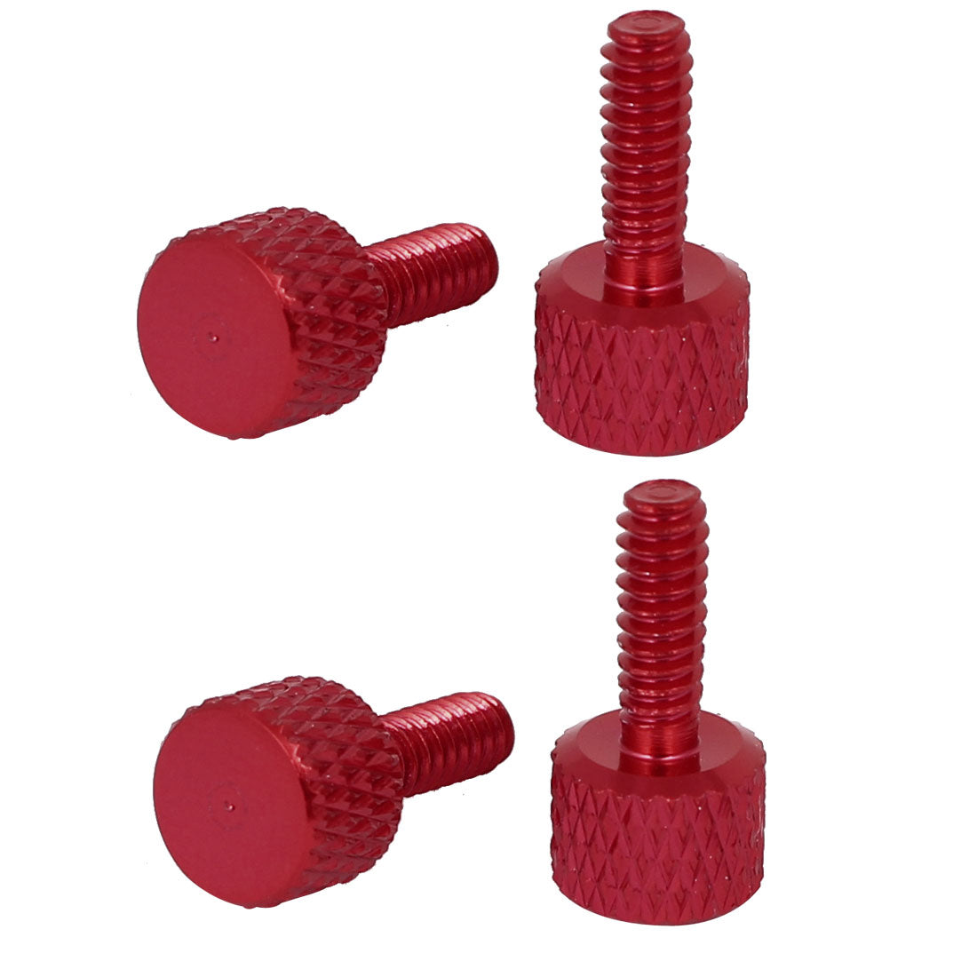 Harfington Computer Graphics Card Round Head Knurled Thumb Screws Wine Red 6#-32 4pcs