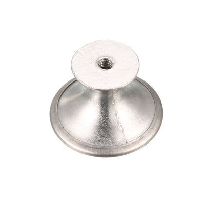 Harfington Uxcell Cabinet Drawer Single Hole Round Pull Knobs Silver Tone 27mmx21mm 20pcs