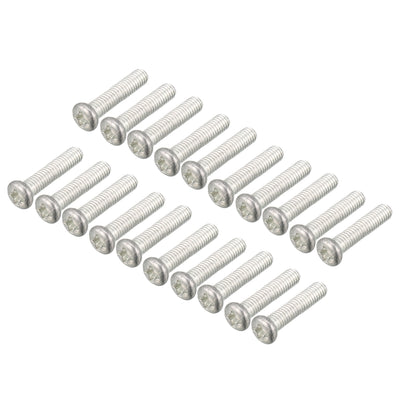 Harfington Uxcell Cabinet Drawer Single Hole Round Pull Knobs Silver Tone 27mmx21mm 20pcs