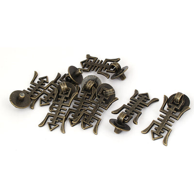 uxcell Uxcell Cabinet Cupboard Dresser Door Retro Style Metal Pull Handle Knob 8PCS