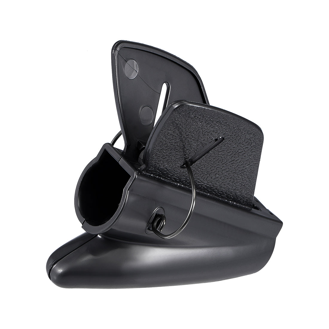 Harfington 15mm Flexible Spiral Tube Cable Wire Wrap Computer Manage Cord Black 1.5M w Clip