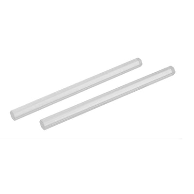 Harfington 15mm Hex Width 10" Long Acrylic Hexagon Shaped Rod PMMA Bar Clear 2pcs
