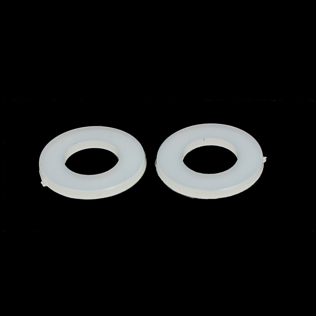 Harfington M8 x 16mm x 1.4mm Nylon Flat Insulating Washers Gaskets Spacers grey white 100PCS