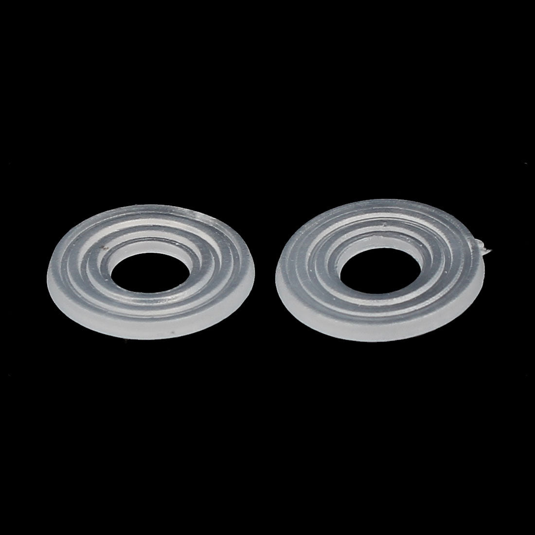 Harfington PE Plastic Insulation Flat Spacer Washers Gasket Rings, Clear, Pack of 100