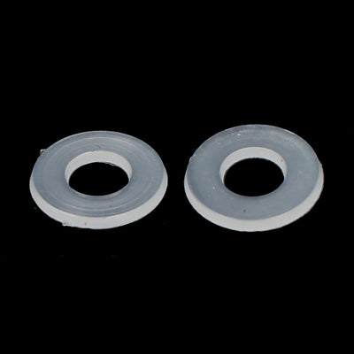 Harfington PE Plastic Insulation Flat Spacer Washers Gasket Rings, Clear, Pack of 100