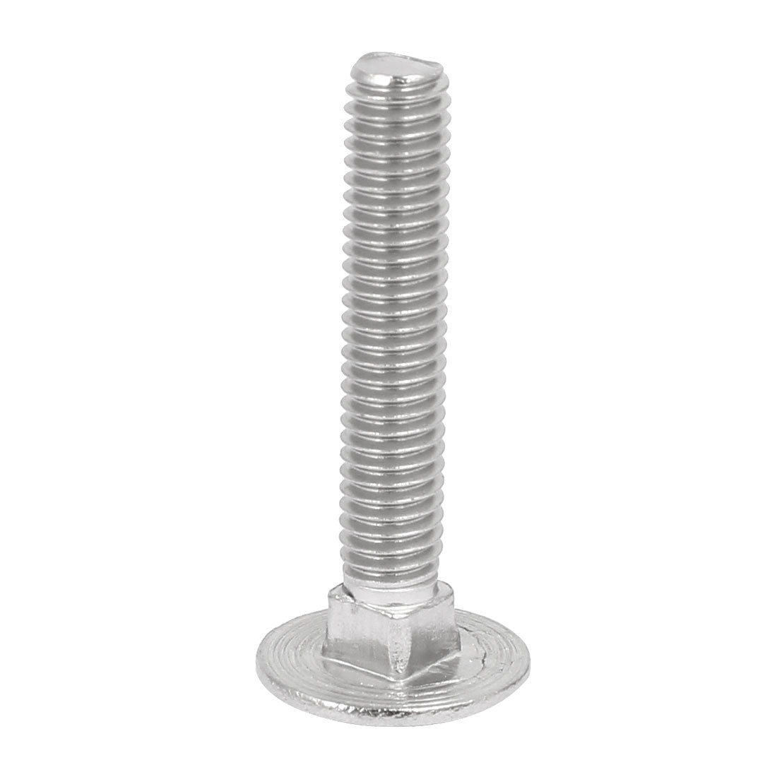 Harfington M6x35mm 304 Stainless Steel Fully Thread Square Neck Carriage Bolts DIN603 10pcs